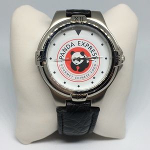 NEW Sweda Watch Leather Band Panda Express Working